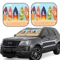 thumbnail image 1 of Cauagu Hello Summer3 Cauagu {designName} Print Foldable Car Windshield Sun Shade | Front Windshield Shade for Sun | Fits Small Sedans, Mini SUVs, Hatchbacks-Large, 1 of 6