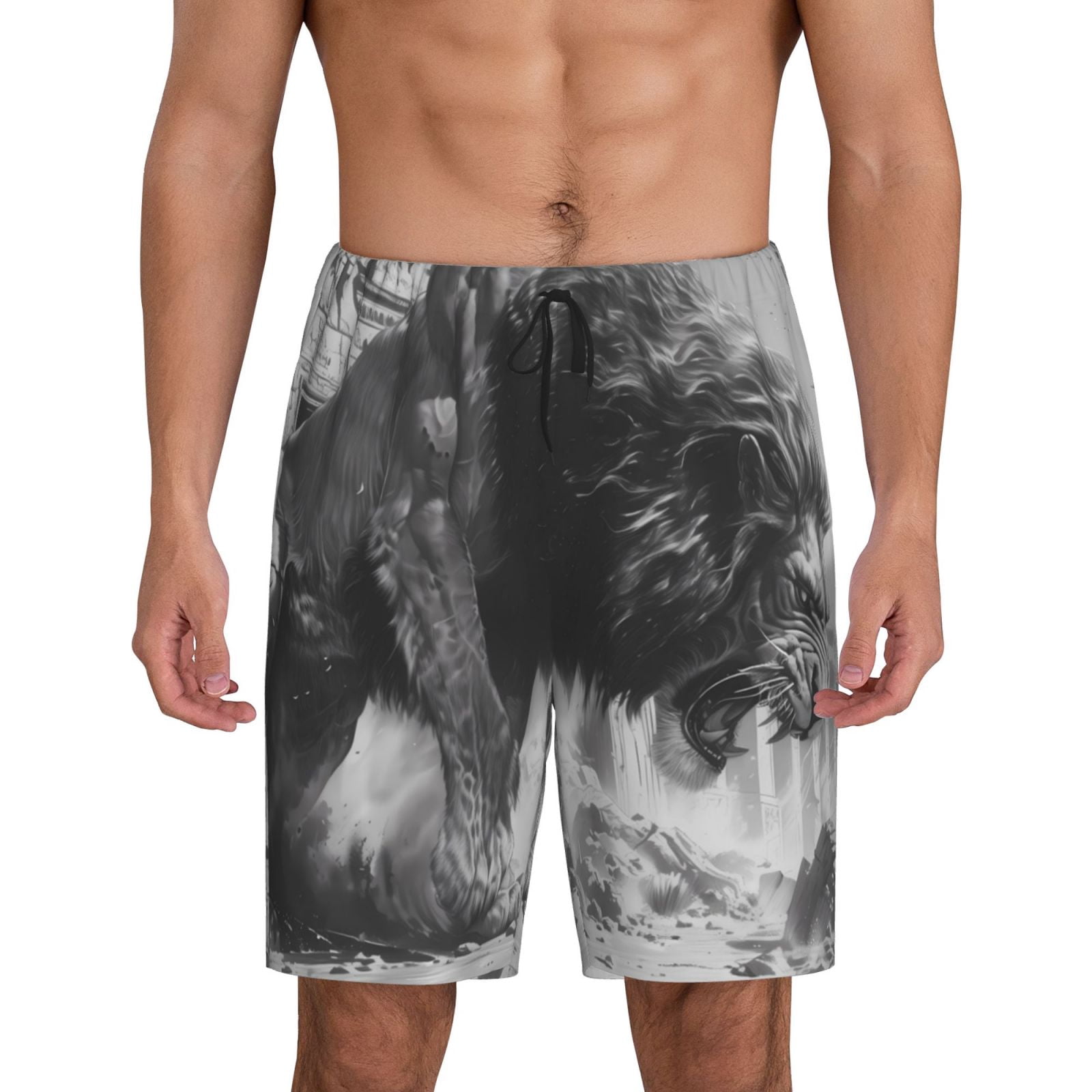 Lion Shorts Pajama Set for Boys