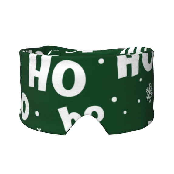 Cauagu Ho Ho Ho A Print Blocking Sleep Eye Masks- Blackout Sleep Mask Sleep Eye Masks for Men Women Adjustable Eye Cover Mask for Side Sleeper Travel Airplane