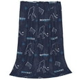 thumbnail image 1 of Cauagu Hockey Players Pattern Flannel Bed Blankets,Fleece Blanket Comfortable Air Conditioning Blanket for Sofa Bed Travel Couch & Living Room -60"x50", 1 of 8