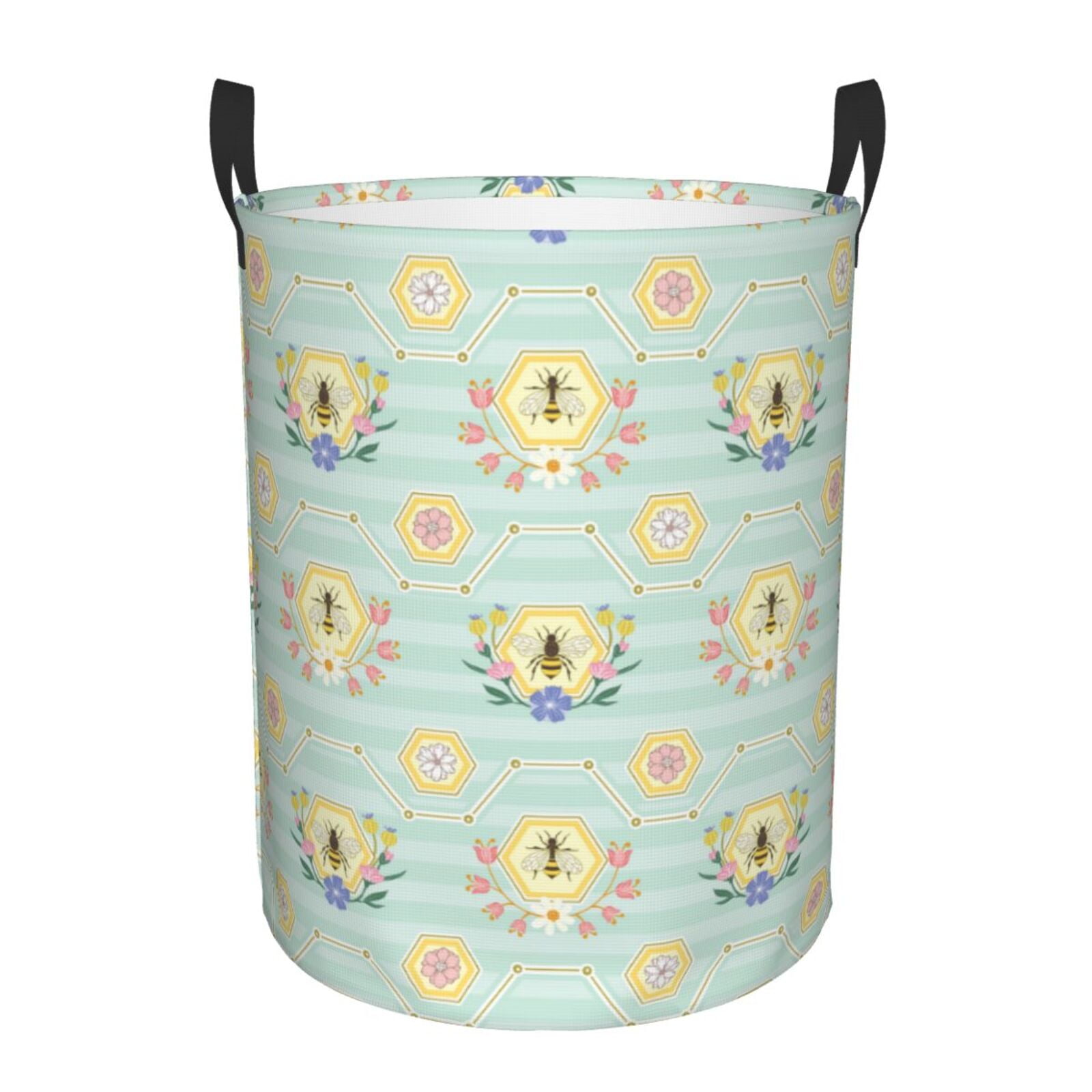 MNSRUU Collapsible Storage Baskets 2-Pack – Waterproof Laundry & Toy Organizer With Handles
