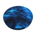 thumbnail image 1 of Cauagu Ice Blue Fire Wolf Print Round Stool Covers,Seat Cushion for Round Bar Stool Chair Seat Cover for Bar Round Chair Fits for 12/13/14in Bar Stool Cushion, 1 of 7