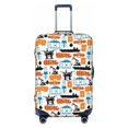 thumbnail image 1 of Cauagu Industrial Transportations Print Travel Luggage Cover,Travel Dust-proof Suitcase Cover Softside Suitcase Protector for 18-32inch,Not Included Suitcase, 1 of 8