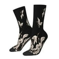 thumbnail image 1 of Cauagu Japanese White Crane Print Crew Socks for Women and Men,Adult Athletic Running Socks 1-Pair Sports Socks Work Gear Socks with Moisture Wicking, 1 of 6
