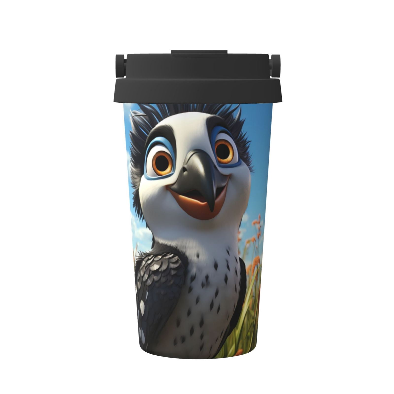 Cauagu Joyful Animated Bird for Stainless Steel Vacuum Insulated