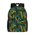 thumbnail image 1 of Cauagu Jungle Leopard Yellow Print Backpacks,Travel Daypack Casual Laptop Backpack Bookbag Fits 15 Inch Computer for Men Women, 1 of 8