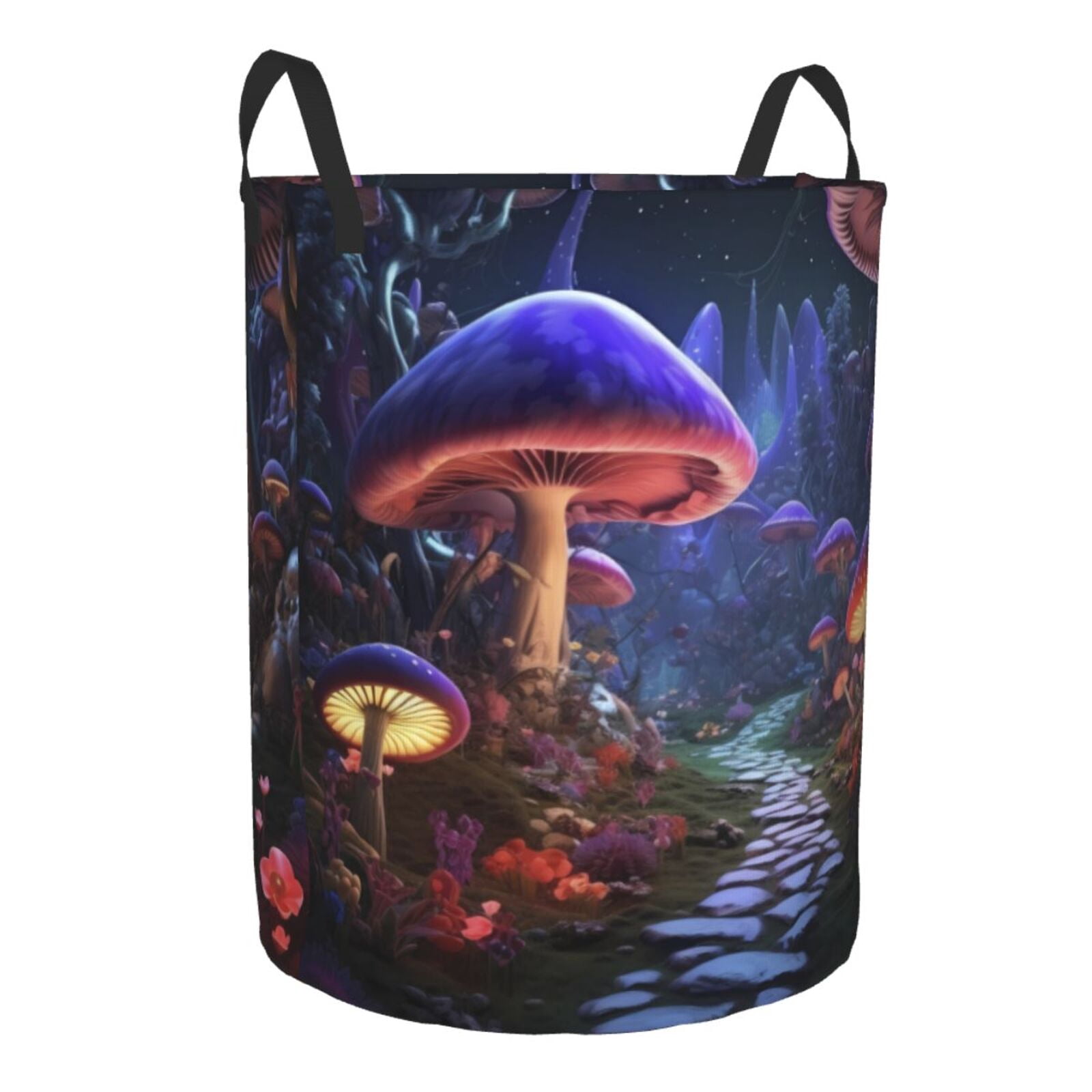 Cauagu Jungle Path Glowing Mushrooms for Laundry Basket,Collapsible ...