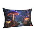 thumbnail image 1 of Cauagu Jungle Path Glowing Mushrooms Print Pillow Covers with Envelope Closure,1PC Pillow Cases Decorative Pillow Case for Bed & Couch, Pillows Not Included-14"x20", 1 of 6