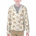 thumbnail image 1 of Cauagu Kawaii Bear Print Sun Protection Jacket for Teen,Full-Zipper Long Sleeve Sun Shirts with Pockets UV Hoodie Shirts Outdoor Athletic Jacket-Large, 1 of 7