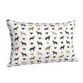 Cauagu Labrador Retriever Dog Print Pillow Covers with Envelope Closure