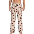 thumbnail image 1 of Cauagu Ladybug With Mushroom Mens Pajama Pants Sleep & Lounge Pants,PJ Bottoms with Pockets-X-Large, 1 of 7