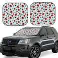 thumbnail image 1 of Cauagu Ladybugs And Flowers 1 Cauagu {designName} Print Foldable Car Windshield Sun Shade | Front Windshield Shade for Sun | Fits Small Sedans, Mini SUVs, Hatchbacks-Small, 1 of 6
