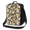 thumbnail image 1 of Cauagu Ladybugs And Flowers On A Wooden Insulated Lunch Bag - Reusable Lunch Box Thickened Thermal Leakproof Lunch Tote Bag for Adult Office/Travel Picnic, 1 of 7