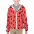 thumbnail image 1 of Cauagu Ladybugs On Red Polka Dot Print Sun Protection Jacket for Teen,Full-Zipper Long Sleeve Sun Shirts with Pockets UV Hoodie Shirts Outdoor Athletic Jacket-Medium, 1 of 7