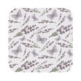 Cauagu Lavender And Butterfly for Round Coaster,Drink Coasters Set of 4
