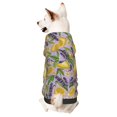 thumbnail image 1 of Cauagu Lavender Flowers Pattern Winter Pet Hoodie Sweatshirts- Dog Hoodie Sweater with Leash Hole - Cute Dog Hoodie - Pet Clothes Puppy Cat Custume -Small, 1 of 8