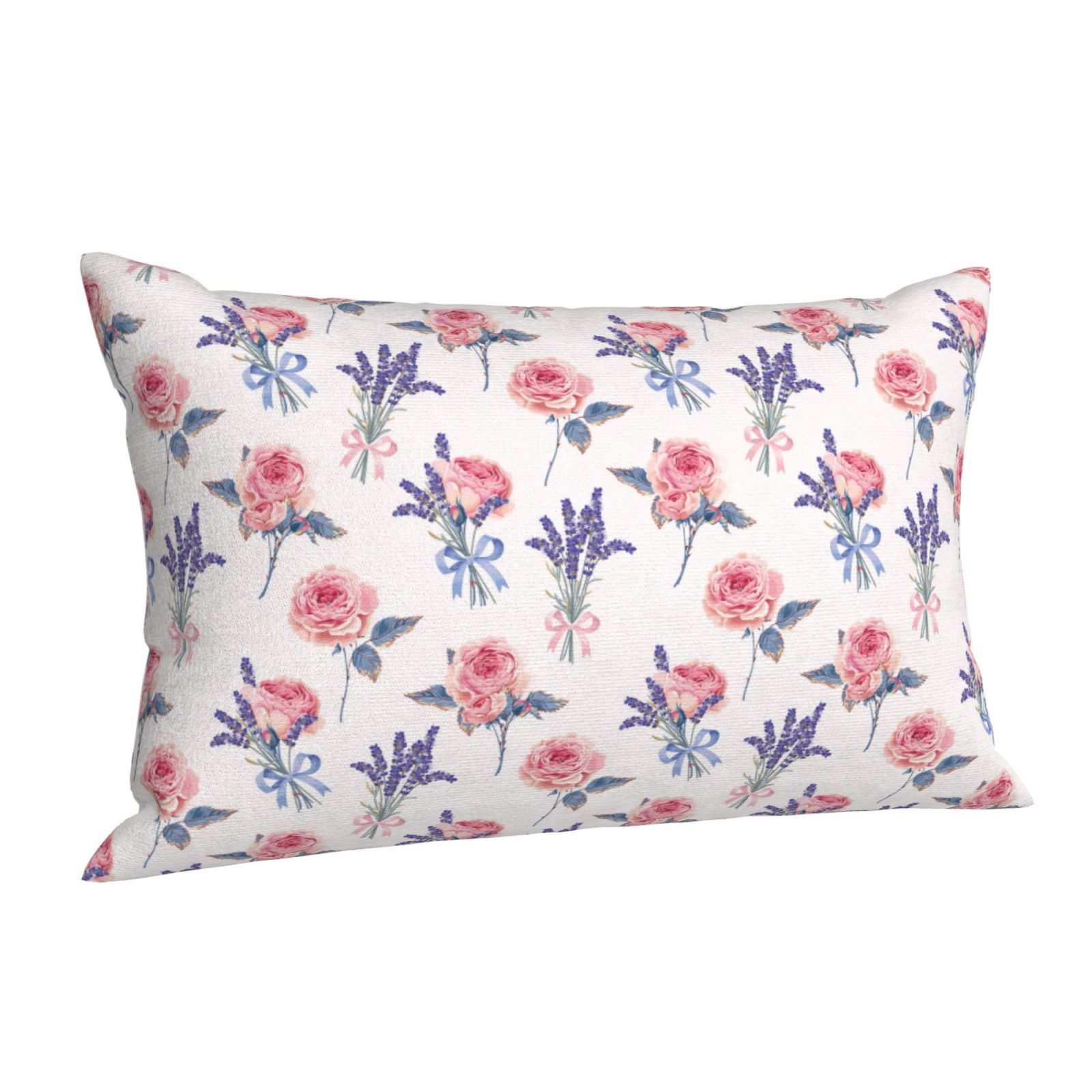 Cauagu Lavender Flowers Print Pillow Covers with Envelope Closure,1PC