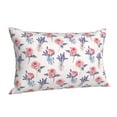 Cauagu Lavender Flowers Print Pillow Covers with Envelope Closure,1PC