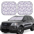 thumbnail image 1 of Cauagu Lavender Flowers Cauagu {designName} Print Foldable Car Windshield Sun Shade | Front Windshield Shade for Sun | Fits Small Sedans, Mini SUVs, Hatchbacks-Large, 1 of 6