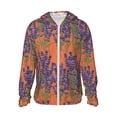 thumbnail image 1 of Cauagu Lavender Flowers for Sun Protection Hoodie for Men and Women, Long Sleeve Rash Guard Fishing Running Quick Dry Lightweigh-3X-Large, 1 of 7