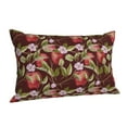 Cauagu Leaf And Fruit Print Pillow Covers with Envelope Closure,1PC