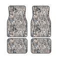 thumbnail image 1 of Cauagu Leopard And Zebra Pattern Car Floor Mat Set of 4,Car Carpet Mats Car Mats with Anti-Slip Backing & Driver Heel Pad Universal Fit for Cars/Trucks/SUV/Vans, 1 of 6