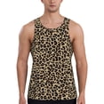 thumbnail image 1 of Cauagu Leopard Print-1 Print Men's Sleeveless Muscle Shirts,Tank Tops Quick Dry Workout Tank Top Gym Muscle Tee Fitness Bodybuilding T Shirt for Men-Large, 1 of 7