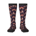 thumbnail image 1 of Cauagu Leopard Print Print Women's Men's Ankle Socks 1-pack Casual Athletic Socks for Unisex Adult Moisture-Wicking Socks for Daily Wear/Running/Sport, 1 of 1