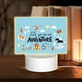 thumbnail image 1 of Cauagu Let's Go on an Adventure for Rectangle Acrylic Night Light - Acrylic Modern Bedside Light with LED Light Lamp Base - Decorative Night Lamp for Restaurant Bar Cafe Shop, 1 of 9