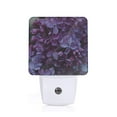 Cauagu Lilac Print LED Nightlight,0.5W Night Lights Plug into Wall 1