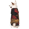 thumbnail image 1 of Cauagu Lunar Mountains Golden Rivers Pattern Winter Pet Hoodie Sweatshirts- Dog Hoodie Sweater with Leash Hole - Cute Dog Hoodie - Pet Clothes Puppy Cat Custume -X-Small, 1 of 8