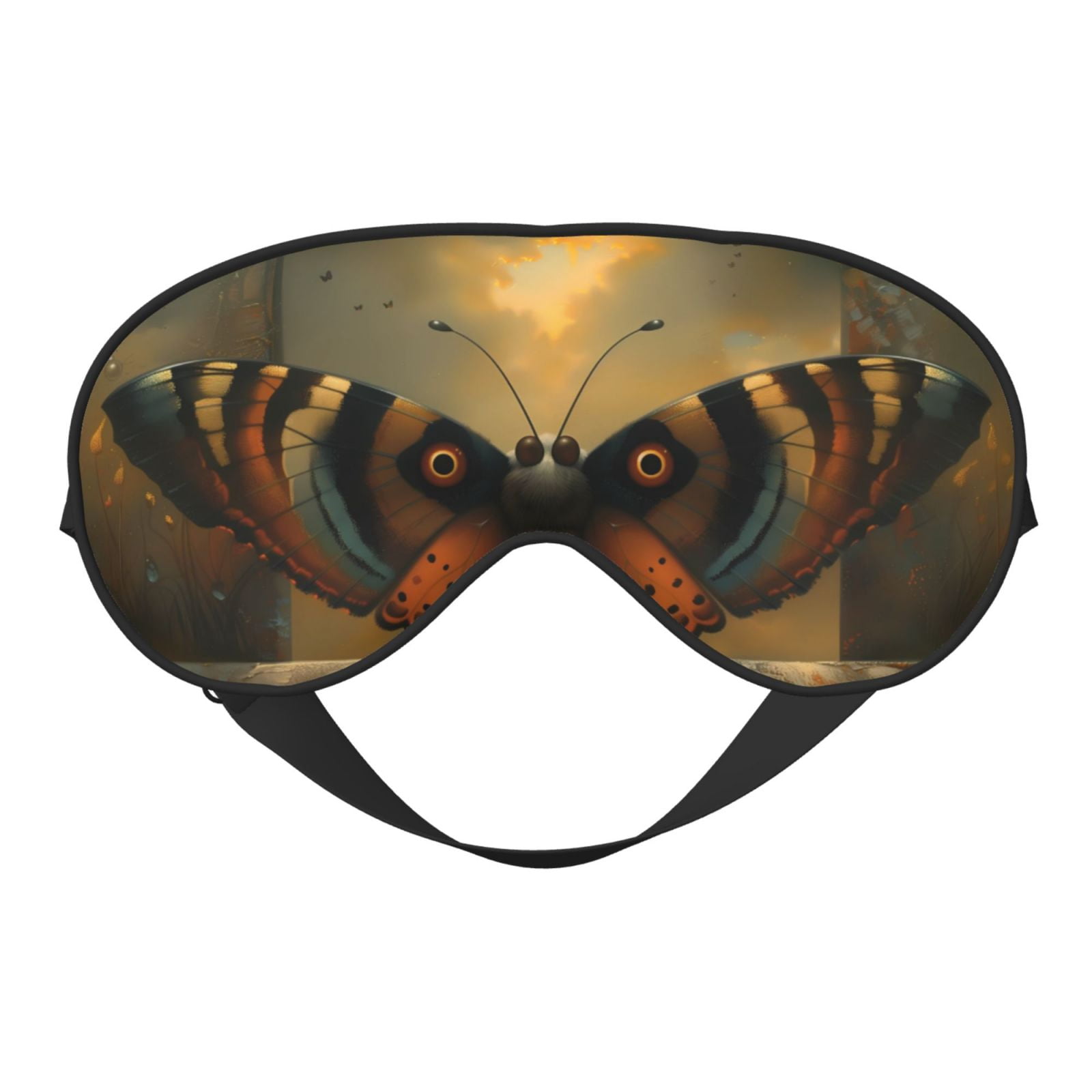 Cauagu Majestic Butterfly Sunset Print Sleep Eye Mask, Blindfold Eye ...