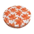 thumbnail image 1 of Cauagu Maple Leaves A Print Round Stool Covers,Seat Cushion for Round Bar Stool Chair Seat Cover for Bar Round Chair Fits for 12/13/14in Bar Stool Cushion, 1 of 7