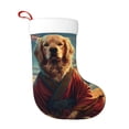 thumbnail image 1 of Cauagu Meditating Golden Retriever for Christmas Stockings,1-Pack Large Xmas Stocking Holiday and Farmhouse Stocking Fit for Christmas Holiday Party Decoration(17.7*11 Inch), 1 of 7
