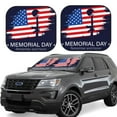 thumbnail image 1 of Cauagu Memorial Day Cauagu {designName} Print Foldable Car Windshield Sun Shade | Front Windshield Shade for Sun | Fits Small Sedans, Mini SUVs, Hatchbacks-Large, 1 of 6