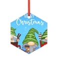 thumbnail image 1 of Cauagu Merry Christmas Gnome Pattern Acrylic Christmas Pendant,1-Pack Christmas Ornaments Xmas Tree Decor Christmas Décor with Ribbon Cute Tree Hanging for Party Favors-Hexagon, 1 of 7