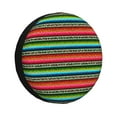 thumbnail image 1 of Cauagu Mexican Leopard Serape Blanket Stripes Print Travel Luggage Cover,Travel Dust-proof Suitcase Cover Softside Suitcase Protector for 18-32inch,Not Included Suitcase-17 inch, 1 of 6