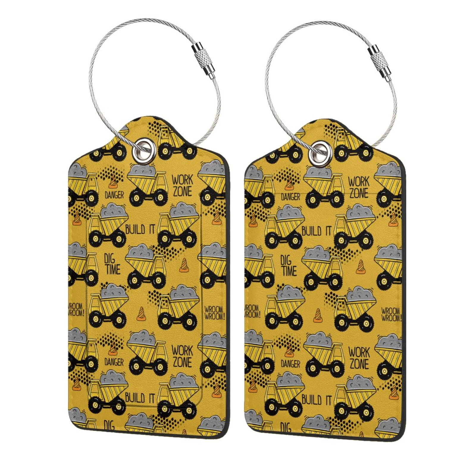 Cauagu Modern Truck Pattern Luggage Tags,Leather Luggage Tags ...