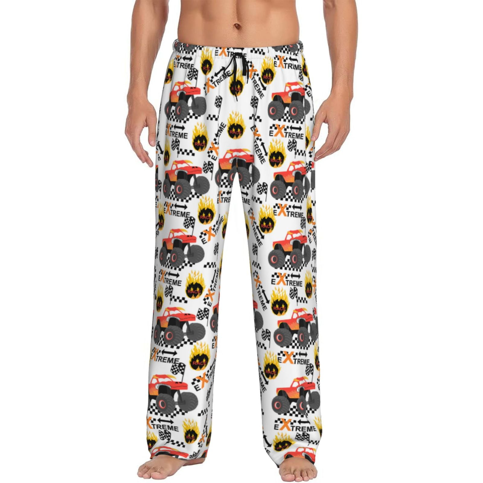 Cauagu Monster truck Mens Pajama Pants Sleep & Lounge Pants,PJ Bottoms ...