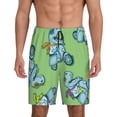 thumbnail image 1 of Cauagu Motorcycle Riding Dinosaur Print Pajama Bottoms for Men Sleep Pajama Shorts Elastic Waistband Sleep Pajama Short Men's PJ Shorts -4X-Large, 1 of 6