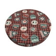 thumbnail image 1 of Cauagu Mountain Adventure Badges Print Round Stool Covers,Seat Cushion for Round Bar Stool Chair Seat Cover for Bar Round Chair Fits for 12/13/14in Bar Stool Cushion, 1 of 1
