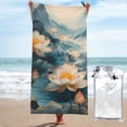 thumbnail image 1 of Cauagu Mountain Lotus Serenity Print Extra Large Bath Towels 1 Pack, Quick Drying Towels Highly Absorbent Bath Towel for for Body Sport Yoga SPA & Fitness-31.5"x63", 1 of 8