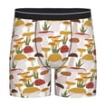 thumbnail image 1 of Cauagu Mushroom Print Men's Boxer Briefs, Funny & Cute Underwear Elastic Waistband Briefs Ideal Gift for Men,1-Pack, 1 of 7