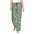 thumbnail image 1 of Cauagu Mushrooms Gnome Pajama Pants for Women Loose Fit Wide Leg Trouser Pants Casual Elastic Waist Drawstring Lounge Pants, 1 of 6