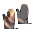 thumbnail image 1 of Cauagu Mythical Serpent Mountain Sunrise Print Oven Mitts 2 Piece Set,BBQ Gloves Grilling Gloves Kitchen Silicone Oven Gloves Heat Resistant Oven Mitts for Barbecue Cooking & Baking, 1 of 6
