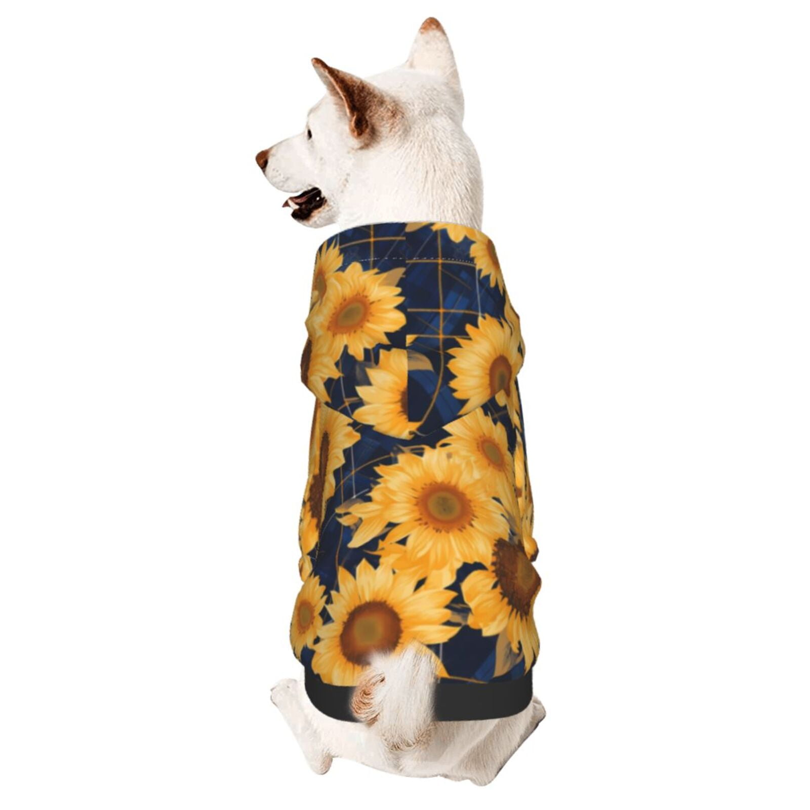 Puppie Love Sunflower Pup Hoodie Sweatshirt