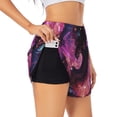 thumbnail image 1 of Cauagu Neon Futuristic Dragon Print Women's 2 in 1 Running Shorts Athletic Workout Gym Yoga Shorts Running Shorts for Women-Medium, 1 of 7