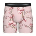 thumbnail image 1 of Cauagu Orchids Flowers Print Men's Boxer Briefs, Funny & Cute Underwear Elastic Waistband Briefs Ideal Gift for Men,1-Pack, 1 of 7