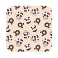 Cauagu Panda Ice Creams Donuts for Round Coaster,Drink Coasters Set of