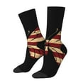 thumbnail image 1 of Cauagu Patriotic USA Butterfly Art Print Crew Socks for Women and Men,Adult Athletic Running Socks 1-Pair Sports Socks Work Gear Socks with Moisture Wicking, 1 of 6